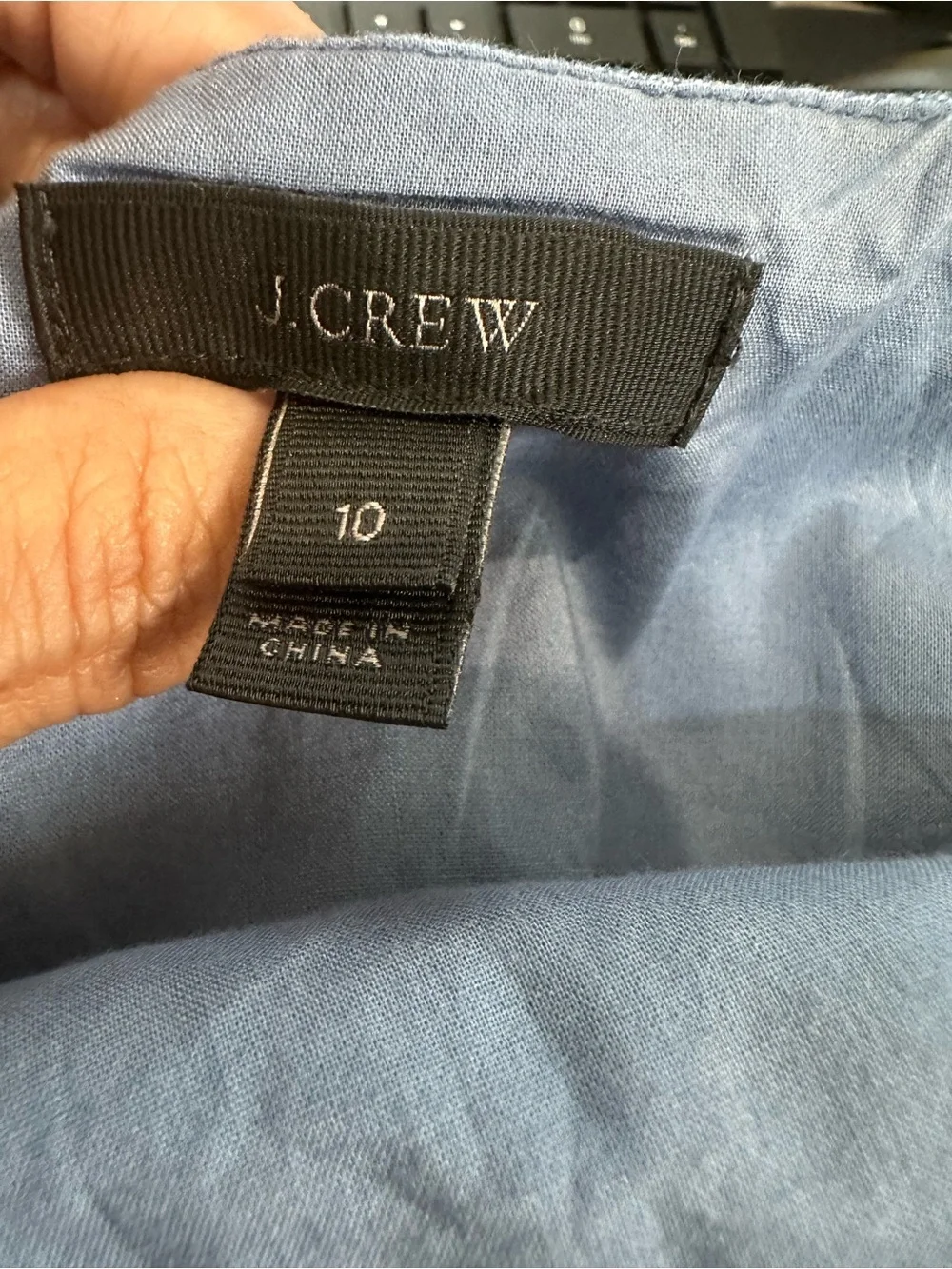 J. Crew Light Blue Chambray Wide-Leg Jumpsuit